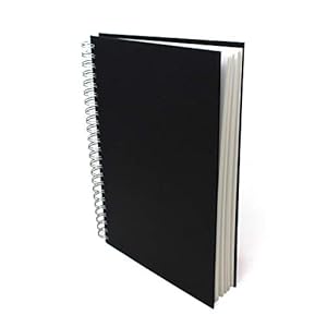 Artway Studio - Spiral Bound A4 Sketchbook - Portrait - 96 Sides (48 Pages) of 170gsm Cartridge Paper - Hardback