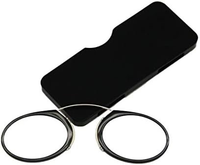 Aiweijia Unisex Pince Nez Style Nose Resting Pinching Reading Glasses 1.0 1.5 2.0 2.5 3.0 3.5