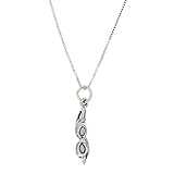 Sterling Silver Three Dimensional Swimming Goggles Necklace