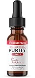 Honest Paws - Purity | Premium Hemp Oil Tincture for Dogs | Alleviates Dog Pain, Allergies, and Anxiety | High Quality All Natural Pure Hemp Oil - 500 mg
