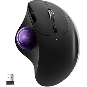 Ewin トラックボールマウス Bluetooth&2.4GHz両対応 3台同時接続 トラックボール