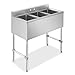 GRIDMANN 3 Compartment NSF Stainless Steel Commercial Bar Sink primary