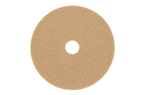 3M Burnishing Floor Pad 3400, Tan, 20", Produces Good Gloss Improvement While Removing Scuffs and Marks - Thumbnail 2