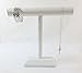 Bejeweled Display New White Faux Leather Wood Necklace & Bracelet T-Bar Jewelry Display Stand 12