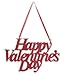 Valentine's Day Glitter Sign