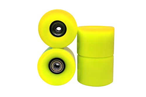 MoBoard Classic 27" Skateboard | Pro and Beginner | 27 inch Vintage Style with Interchangeable Wheels, Enhanced Bearings | Portable, Lightweight | Durable Rails. (Blue) â€¦ (Yellow)