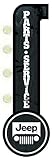 Jeep Parts Service Garage - Reproduction Vintage Advertising Sign - Battery Powered LED Lights, Double Sided Metal Wall Mounted - 25 x 9 x 4 inches