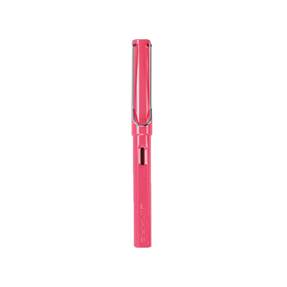 Fountain Pen BE-TOOL Fountain Pen Lightweight Series 0.5 Nib 11 Colours Black Ink for Kids, Business, Writing (Rose Red)