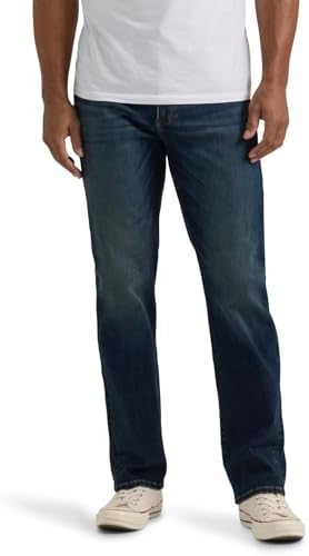 Lee Men's Regular Fit Straight Leg Jean, Vintage Stone, 29W x 30L