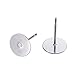 Craftdady 500Pcs Stainless Steel Earring Posts 8mm Flat Pad Blank Tray Stud Earrings for Earring Jewelry Making
