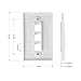 Cable Matters UL Listed 10-Pack 3 Port Keystone Wall Plate (Cat6, Cat5e Ethernet Wall Plate) in White