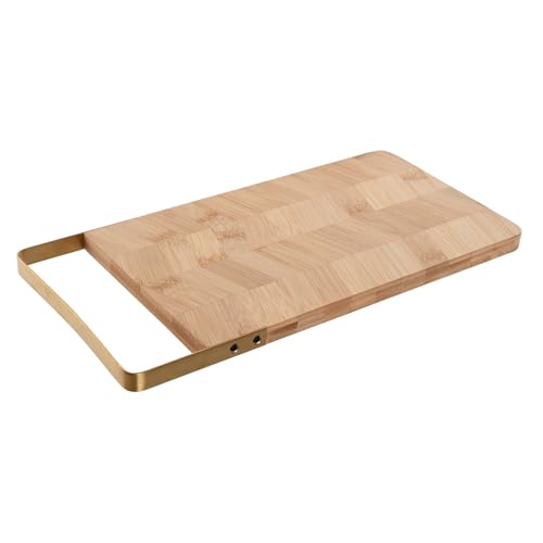 TABLA CORTAR BAMBU METAL 35,5X17,5X1,5 NATURAL
