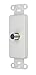 Leviton 40681-W F Connector Decora Insert, White primary