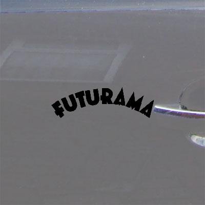 WINDOW VINYL HOME DECOR LAPTOP DECAL STICKER CAR AUTO WALL FUTURAMA ART HELMET BIKE DIE CUT BLACK ADHESIVE VINYL MACBOOK DECORATION