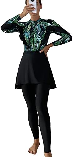 Sonnena Burkini 3-teilig - Muslimische Bademode Full Cover Mit Hijab Und BH-Pad