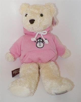 2007 Cheesecake Factory Bear White Chocolate Raspberry Truffle Pink Hoodie