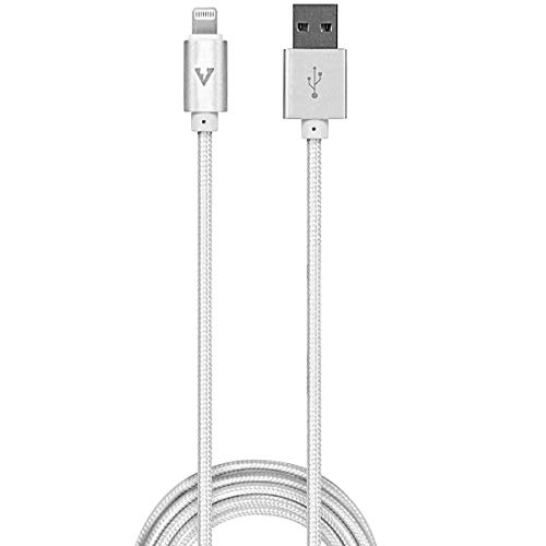 vCharged 12 FT Longest MFi Certified Lightning Cable Nylon Braided USB Charging Cord Compatible with iPhone & iPad