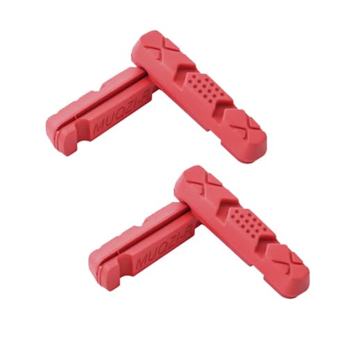 4 x replacement brake pad inserts for Fibrax BROMPTON bikes RED