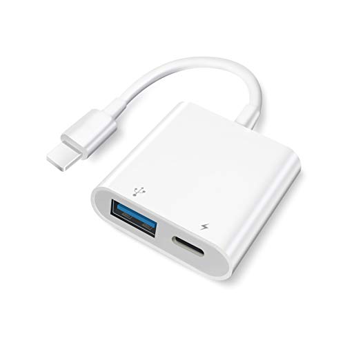 Plusysee USB Adapter iPhone, iPad Camera Adapters, USB Female OTG Adapter for iPhone with