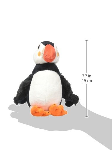 Wild Republic 21591 Plüsch Papageientaucher, Sea Critters, Kuscheltier, Plüschtier, 20 cm, schwarz-weiß – Bild 4