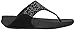 FitFlop Women's Lulu Popstud Flip Flop, Black, 6 M US