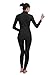 Ensnovo Womens Turtleneck Spandex Long Sleeve Front Zipper Footless Unitard