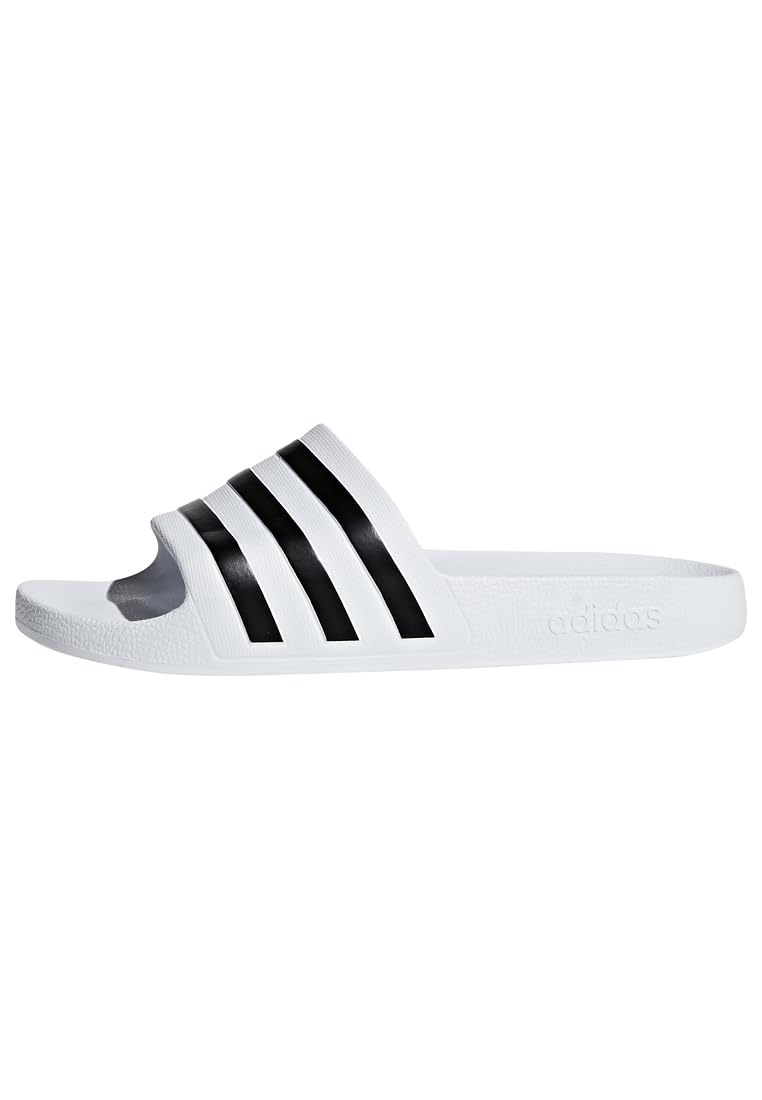 adidas Unisex Adilette Aqua Slides, Cloud White / Core Black / Cloud White, 38 EU