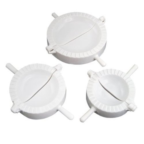 Sealike 3 Pcs Dumpling Press Dough Press Ravioli Pierogi Maker Pocket Pie Crimper with Stylus