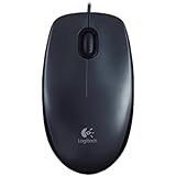Logitech M100 USB Optical Wired Mouse 910-001601 (Black)