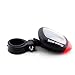 IDS Solar Powered Bike Bicycle Rear Back Safety Light 3 Function LED Tail Lamp Red
