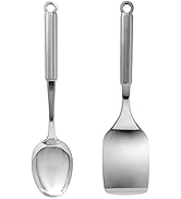 Kuber Industries Stainless Steel Kitchen Tool and Utensil, Set of 2 Pieces (Spatula & Solid Turne...