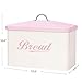 Hot Sale X649 Metal Square Home Kitchen Gifts Bread Bin/Box/Container Biscuit Tea Coffee Sugar Tin Canister Set (Pink)