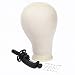 BHD BEAUTY Poly Block Professional Mannequin Head White for Make Display Style Dry Wig With Mount Hole (22", white head+stand) primary