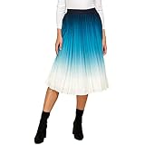 Women’s High-Waist Pleated A-Line Swing Skirt – Elastic Waist, Mid-Length, Flowy & Elegant - View #13