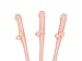 Peni-Colada Stiffy Straws Penis Shaped Party Straws Flesh 12 Pack