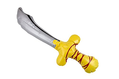 WellPackBox Pirate Birthday Party Supplies Swords, Hats, Eye Patches, And Favor Boxes (Inflatable Swords)