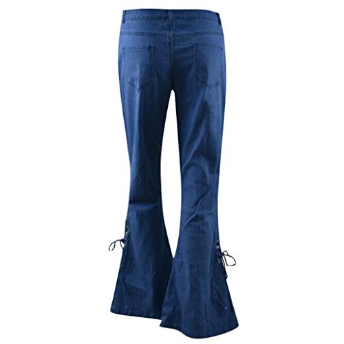 Kardashian Jeans,Women High Waisted Denim Stretch Slim Wide Leg Pants - Thumbnail 3