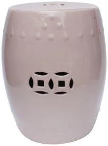Legends of Asia Asian Traditional Chinese Blush Pink Porcelain Decorative Garden Stool