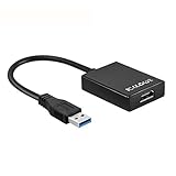 USB 3.0 to HDMI Adapter, HD 1080P Video Graphics Convertor Cable Adapter with Audio Output Multiple Monitors for Laptop HDTV TV PC with Windows XP / 7/8 / 8.1/10 [ NO MAC & Vista ]