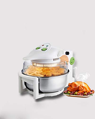 Click Here to See More Images New Air Fryer, 1200W Intelligent Timing Air Fryer, 10L Large Capacity Fries Machine, White,Recipes, Healthy Cookware Food Oven