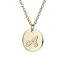 HUAN XUN Initial Necklace Best Friend Necklaces for Girls Stainless Steel, 16