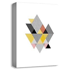 NWT Canvas Wall Art Abstract Geometric Free Life...