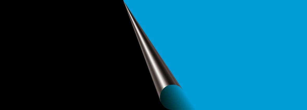 Ebi Photo-Background Aquarium Decoration, 120 x 50 cm, Black/Blue