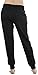 ToBeInStyle Women's Solid Print French Terry Jogger Pants - Black - Large