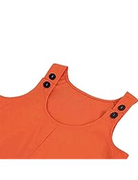 Vestido de verano para dama, sin mangas, informal, con botones, talla S a XL