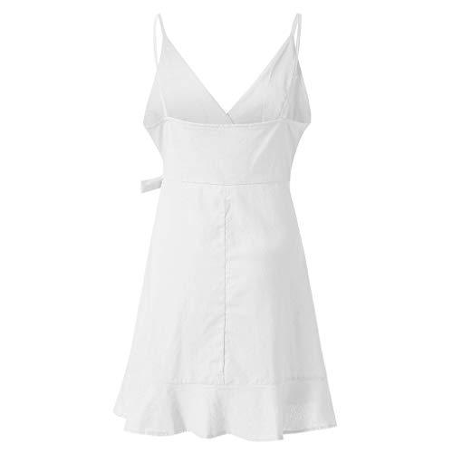 image for Challyhope - Women Mini Dress Mini Dress, Women Solid Sexy V-Neck Spag