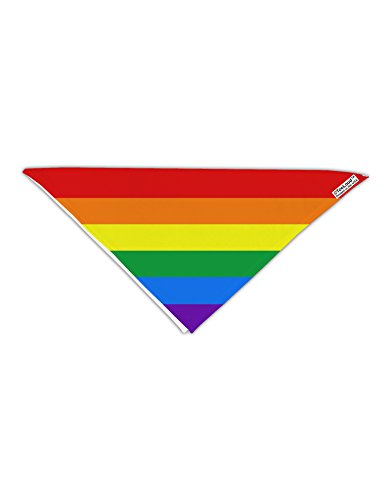 TooLoud Rainbow Horizontal Gay Pride Flag Adult 19" Square Bandana All Over Print
