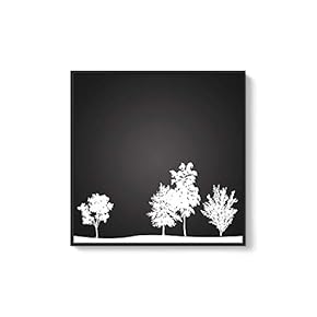 Framed Canvas Wall Art for Living Room, Bedroom Abstract Trees Canvas Prints for Home Decoration Ready to Hang - 16x16 inches