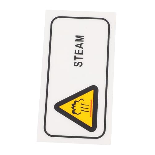 PRETYZOOM Industrial Warning Sign Full Steamer Labels Caution Hot Surface Stickers Label Sticker Decal Prevent Burns Enhance Safety