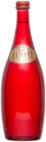 Red Bottle Still/Spring Water, Tynant Welsh - 25 Oz / 750 ML Glass Bottles (Pack of 12)